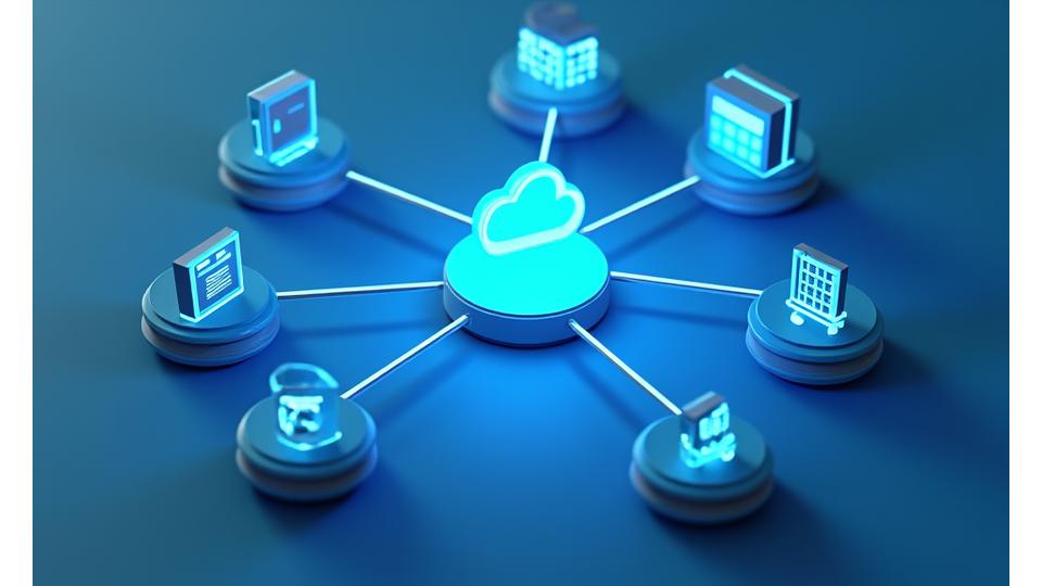 다양한 소매 시스템 연동을 시각화한 인포그래픽