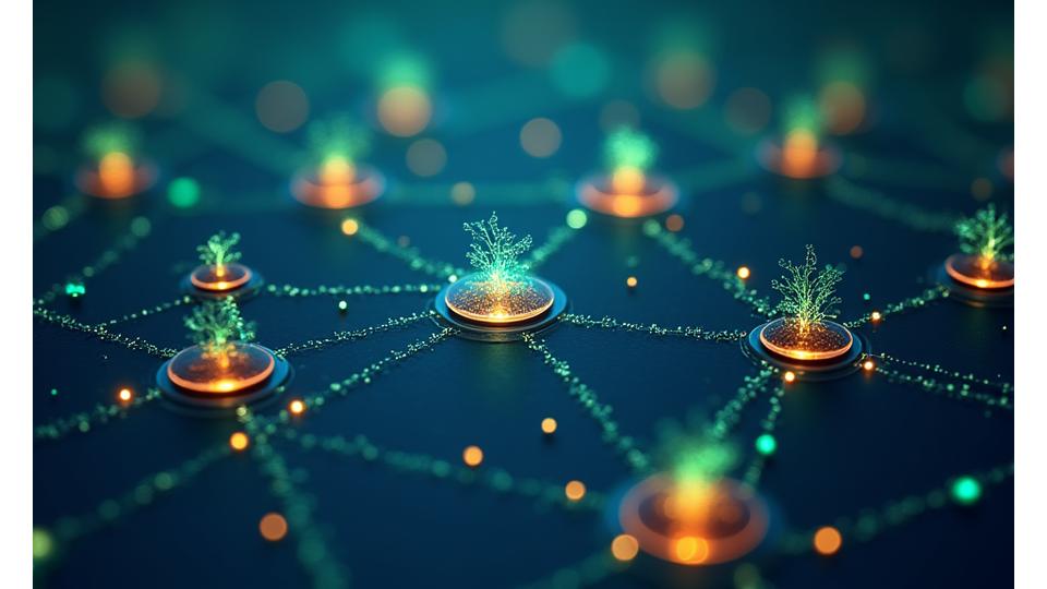 패션, 기술, 환경 단체 간의 협력 네트워크 다이어그램